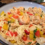 Garlic Shrimp Orzo Salad Recipe Image