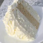 White Almond Wedding Cake Recipe Image