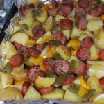 Smoked sausage and potato bake Recipe Image
