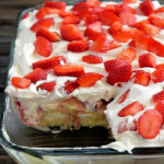 No Bake Strawberry Banana Pudding Twinkies Cake Recipe Image