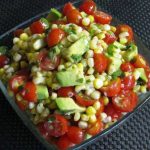 Grilled Corn, Avocado and Tomato Salad with Honey Lime Dressing! Recipe Image