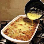 Bread Pudding with Vanilla Sauce Recipe Image