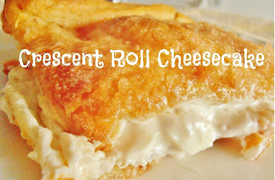 Crescent roll cheesecake