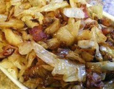 FRIED CABBAGE WITH BACON