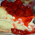 Sugar Cookie Cherry Cheesecake Recipe Image