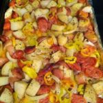 Oven-roasted Sausages, Potatoes, and Peppers Recipe Image