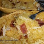 Roasted Spaghetti Squash with Bacon and Parmesan Recipe Image