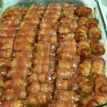 BACON WRAPPED SMOKIES WITH BROWN SUGAR AND BUTTER Recipe Image