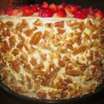 Red Velvet Strawberry Shortcake Layer Cake with Cream Cheese Frosting Recipe Image