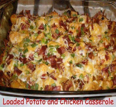 Loaded Potato and Chicken Casserole – Oven Recipe!