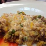 Cheesy Ground Beef Rice Casserole Recipe Image