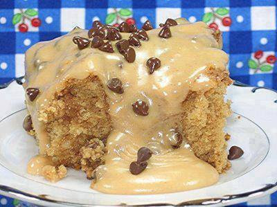PEANUT BUTTER CAKE WITH PEANUT BUTTER FROSTING