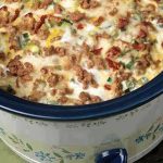 Slow Cooker Sausage Breakfast Casserole Recipe Image