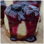 Blueberry Mini White Chocolate Cheesecakes Recipe Image