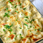 Creamy White Chicken Alfredo Lasagna Recipe Image