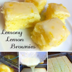 Lemony Lemon Brownies Recipe Image