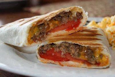 Grilled Cheeseburger Wraps