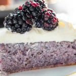 BLACKBERRY CAKE WITH CREAM CHEESE FROSTING Recipe Image