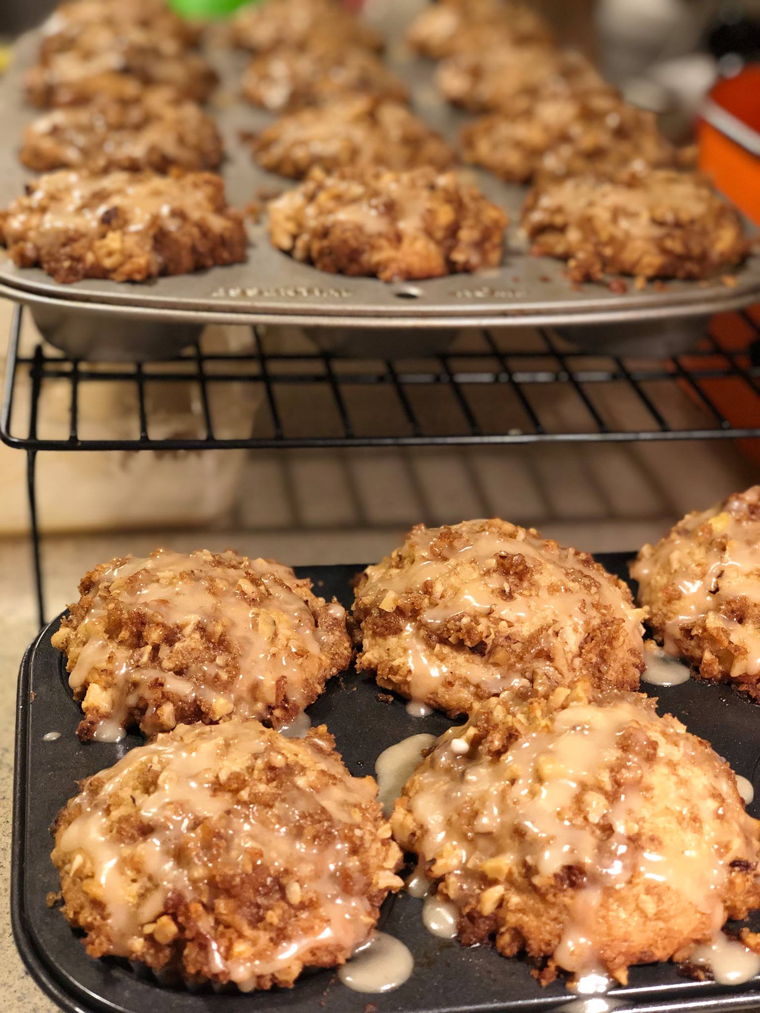 Caramel Apple Buttermilk Muffins