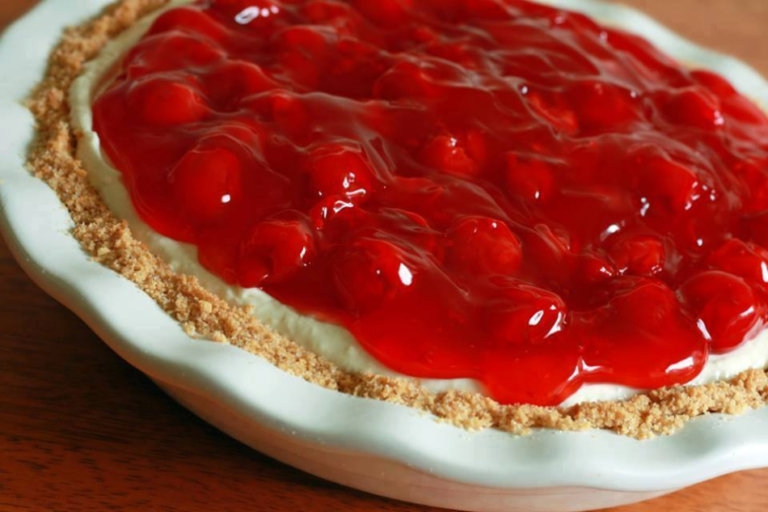 NO BAKE CHERRY CHEESECAKE Recipe Image