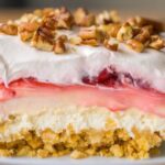 Layered desserts: No-Bake Cherry Cheesecake Lush Recipe Image