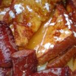 French Toast on the Grill with Sausages Recipe Image