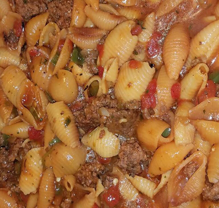 EASY MEXICAN PASTA SHELLS WITH GROUND BEEF Recipe Image