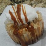 Caramel Apple Crisp Cheesecake Bars Recipe Image