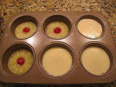 Mini Pineapple Upside Down Cakes Recipe!