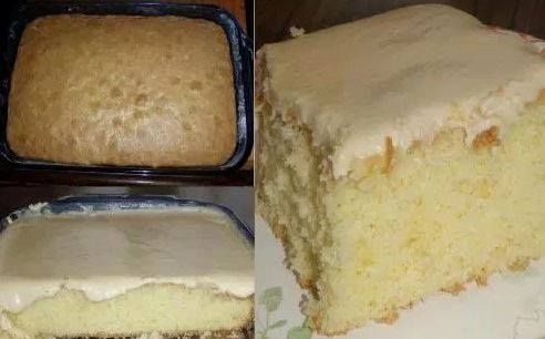 GRANNY’S OLD FASHIONED BUTTER CAKE WITH BUTTERCREAM FROSTING