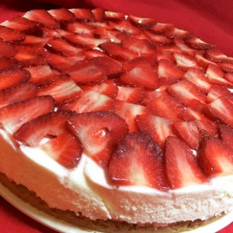 Homemade strawberry and cream cake