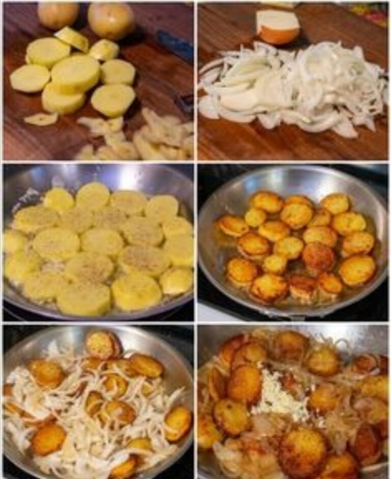 FRIED POTATOES AND ONIONS Recipe Image