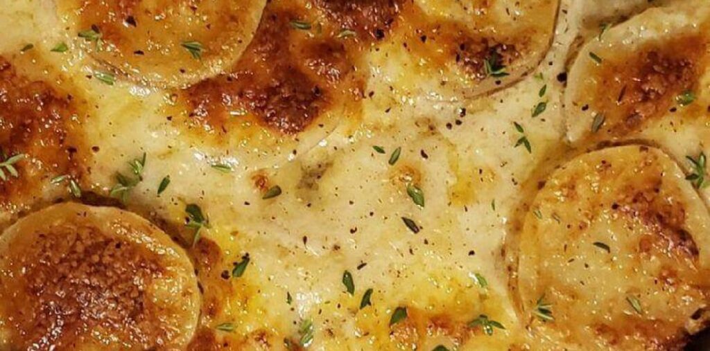 Garlic Basil Scalloped Potatoes Recipe Image