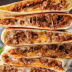 Cheesy Ground Beef Quesadillas Recipe Image