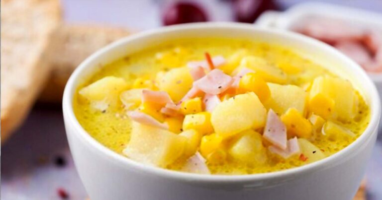 DELICIOUS HAM AND POTATO SOUP Recipe Image