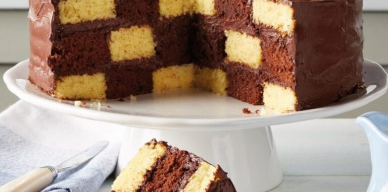Checkerboard Cake Recipe Recipe Image