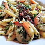 Cheese Shrimp Penne Pasta & Spinach Recipe Image