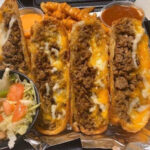 Cheese Steak Tacos With Buffalo Fries Recipe Image