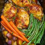 Slow Cooker Honey Garlic Chicken Recipe Image