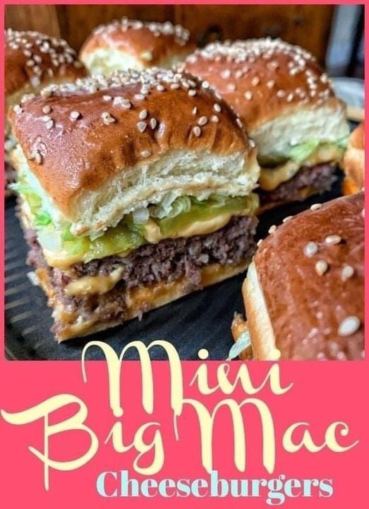 Mini Big Mac Cheeseburgers