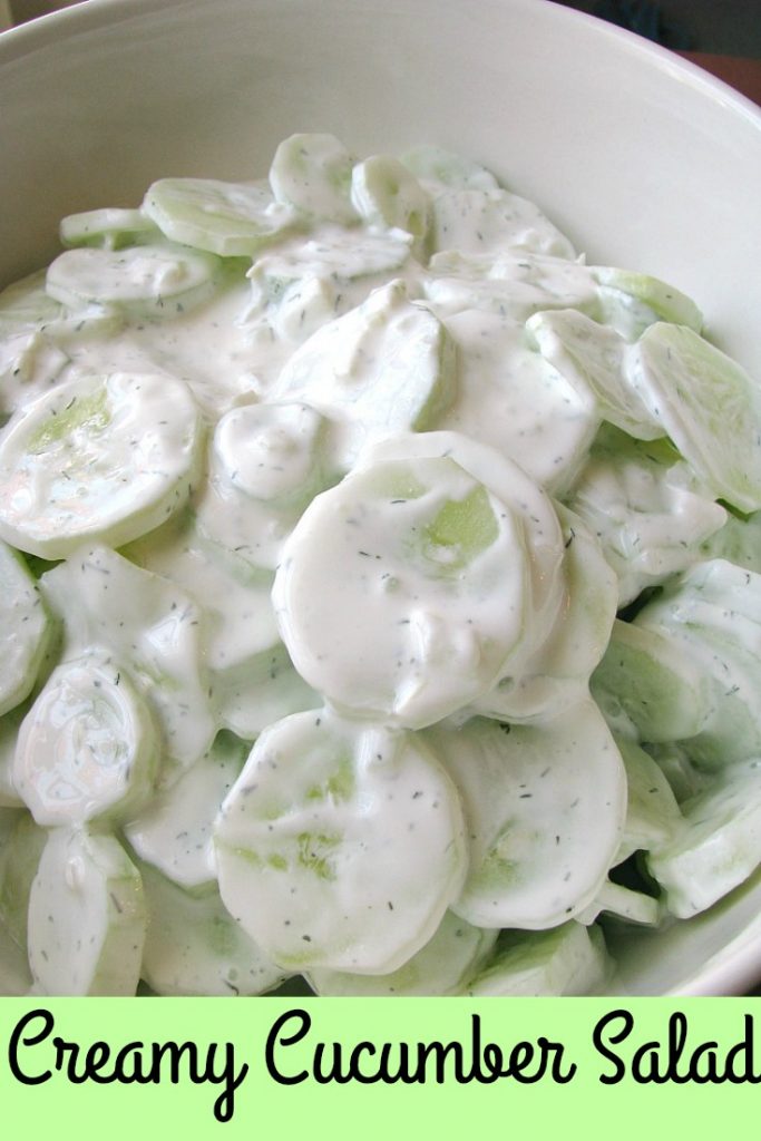 CREAMY CUCUMBER SALAD - Susan Recipes