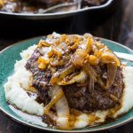 Cubed Steak with Onion Gravy Recipe Image