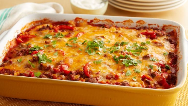 Beef Tortilla Taco Casserole Recipe Image