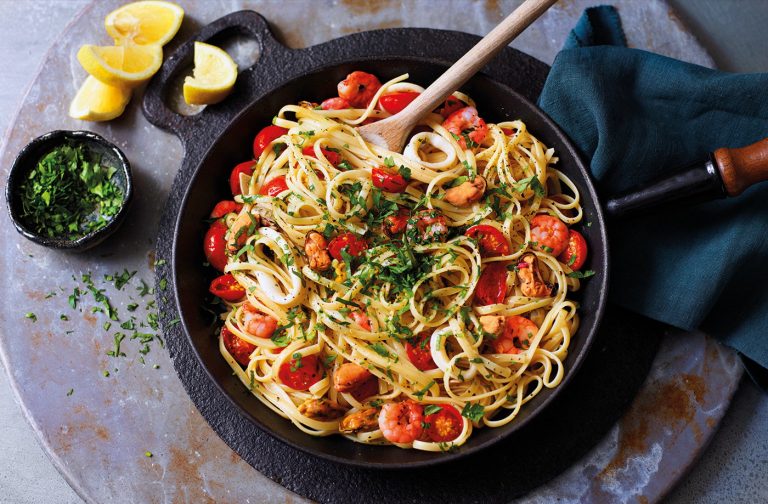 Seafood linguine recipe Recipe Image