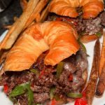 Steak and Cheese Croissants Recipe Image